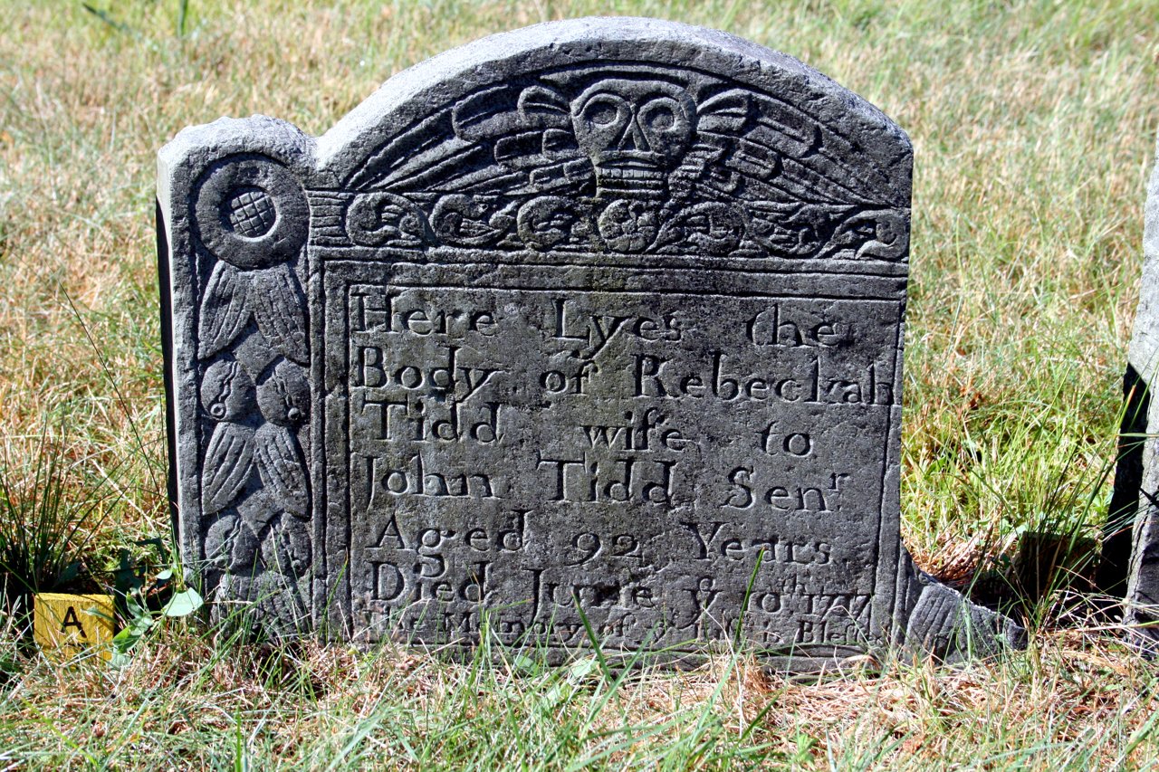 Headstone of Rebeckah Tidd