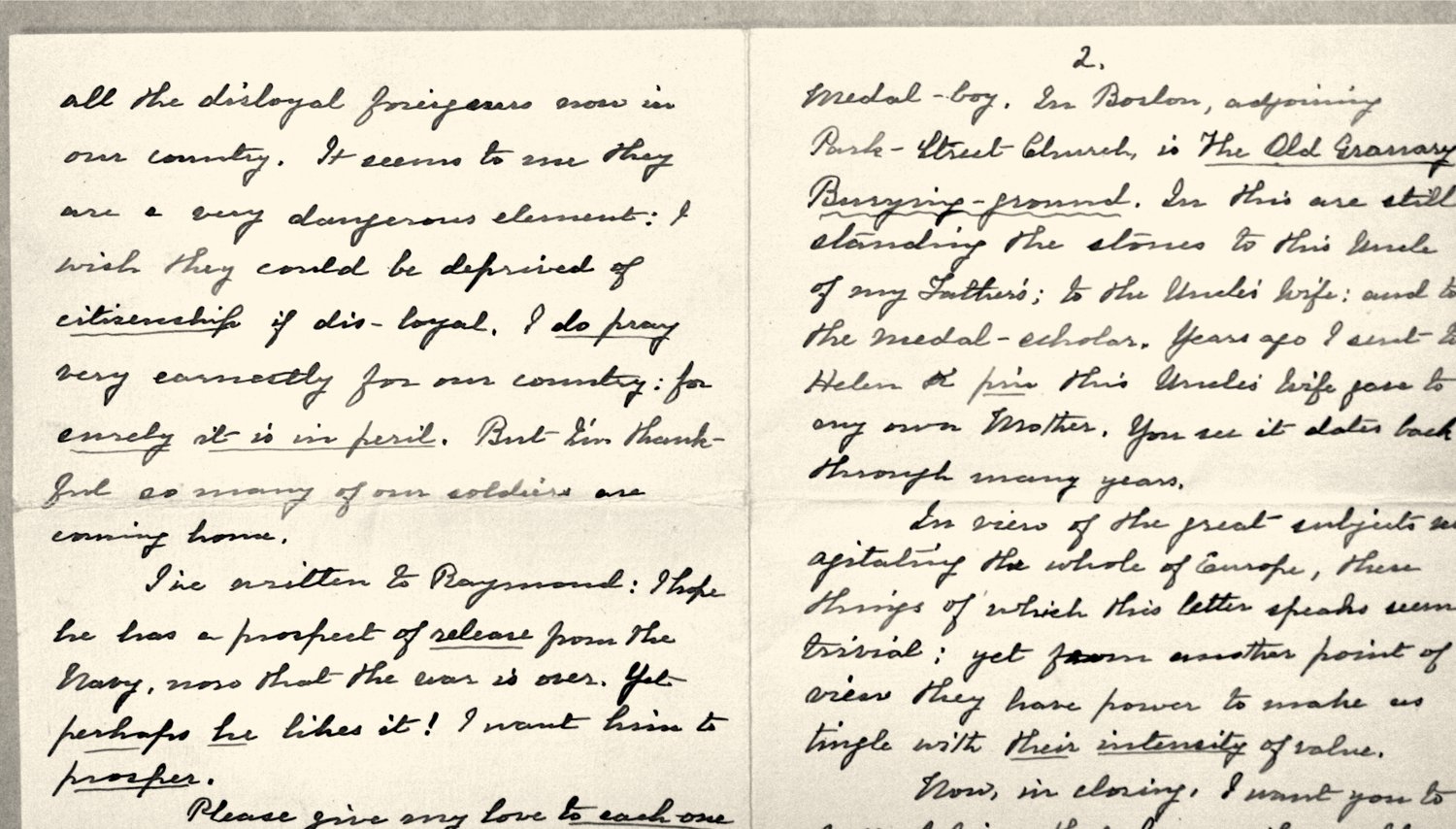 Esther's letter to C. W. Tidd